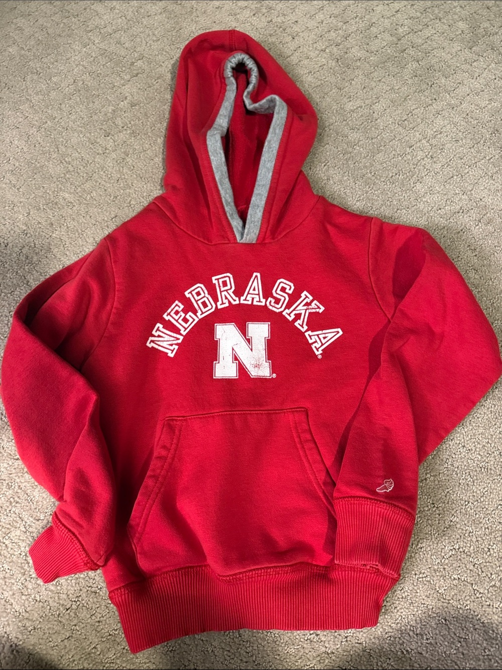 Nebraska Red Kids Hoodie Sweatshirt